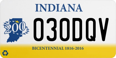 IN license plate 030DQV