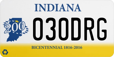 IN license plate 030DRG