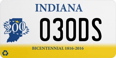 IN license plate 030DS