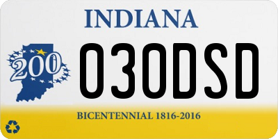 IN license plate 030DSD