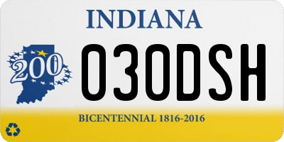 IN license plate 030DSH