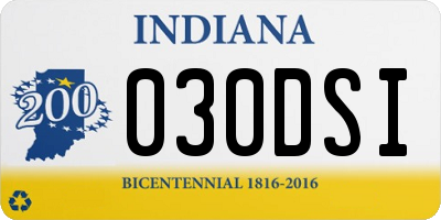 IN license plate 030DSI