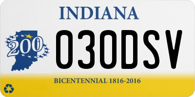 IN license plate 030DSV