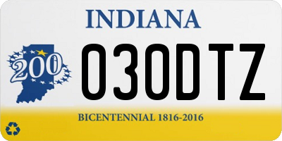 IN license plate 030DTZ