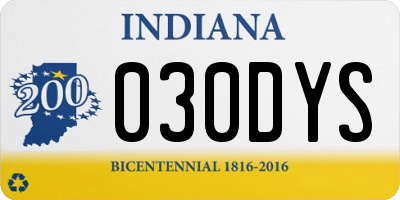 IN license plate 030DYS