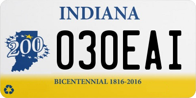 IN license plate 030EAI