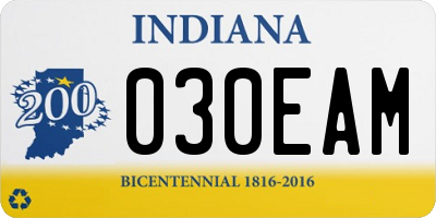 IN license plate 030EAM
