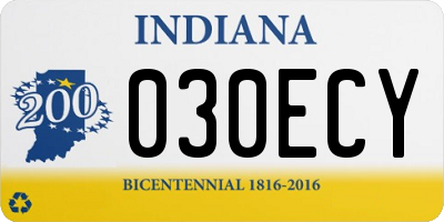IN license plate 030ECY