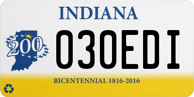 IN license plate 030EDI