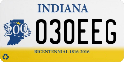 IN license plate 030EEG