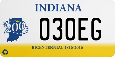 IN license plate 030EG