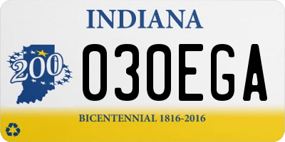 IN license plate 030EGA