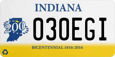 IN license plate 030EGI