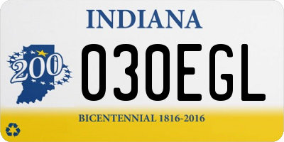 IN license plate 030EGL