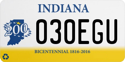 IN license plate 030EGU