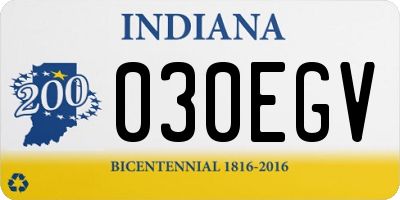 IN license plate 030EGV