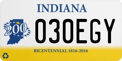 IN license plate 030EGY