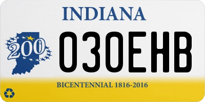 IN license plate 030EHB