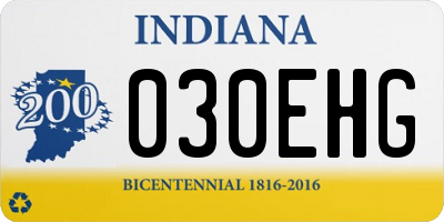 IN license plate 030EHG