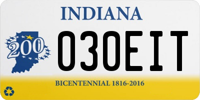 IN license plate 030EIT