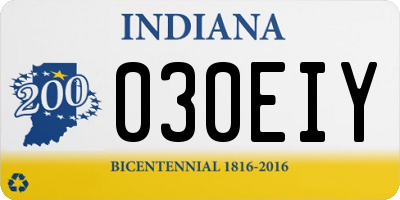 IN license plate 030EIY