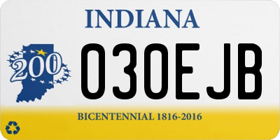 IN license plate 030EJB