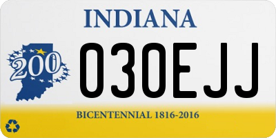 IN license plate 030EJJ
