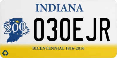 IN license plate 030EJR