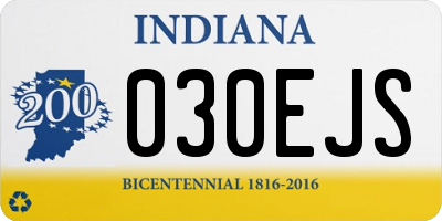 IN license plate 030EJS
