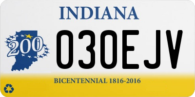 IN license plate 030EJV