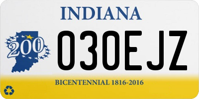 IN license plate 030EJZ