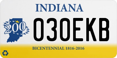 IN license plate 030EKB