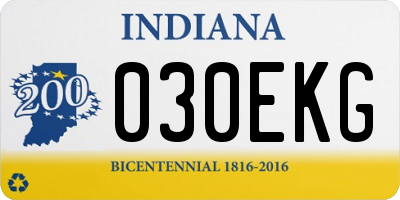 IN license plate 030EKG