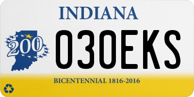 IN license plate 030EKS
