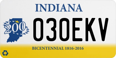 IN license plate 030EKV