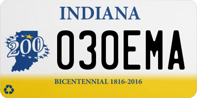 IN license plate 030EMA
