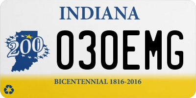 IN license plate 030EMG