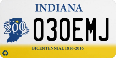 IN license plate 030EMJ