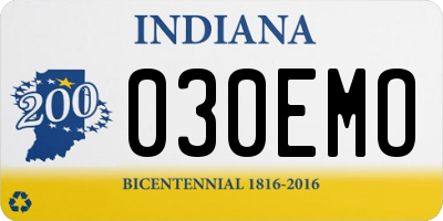 IN license plate 030EMO