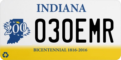 IN license plate 030EMR