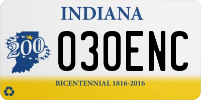 IN license plate 030ENC