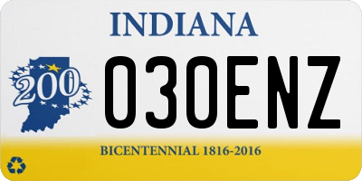 IN license plate 030ENZ