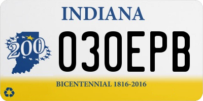 IN license plate 030EPB