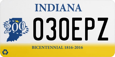 IN license plate 030EPZ
