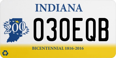 IN license plate 030EQB