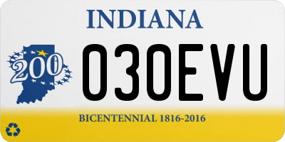 IN license plate 030EVU