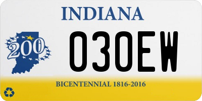 IN license plate 030EW