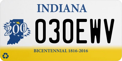 IN license plate 030EWV
