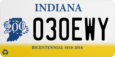 IN license plate 030EWY