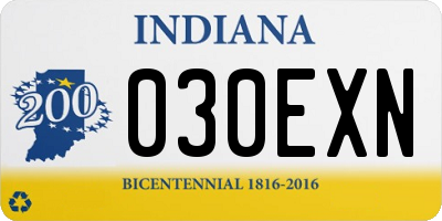 IN license plate 030EXN